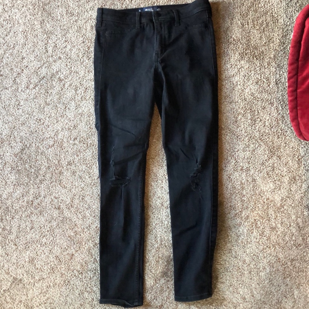 Black skinny jeans from Hollister